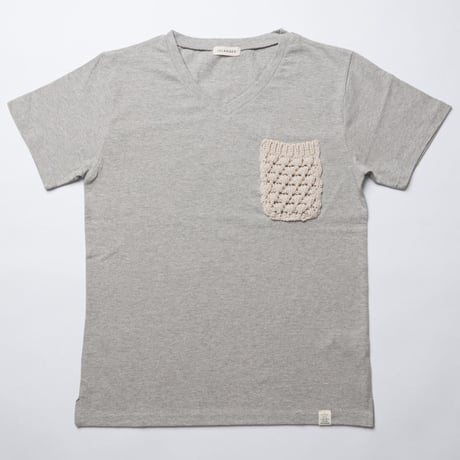 ISLANDER/アイランダー オリジナルVネックポケットTシャツ（グレー）
