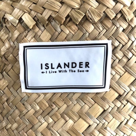 ISLANDER シーグラスバスケット/カゴバッグ（サンドホワイト）