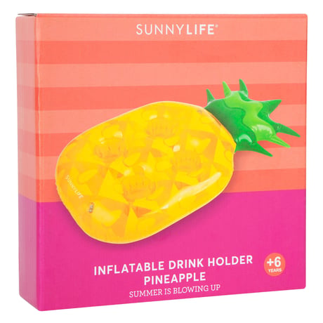 SUNNYLIFE（サニーライフ）パイナップルドリンクホルダー/浮き輪/INFLATABLE DRINK HOLDER PINEAPPLE