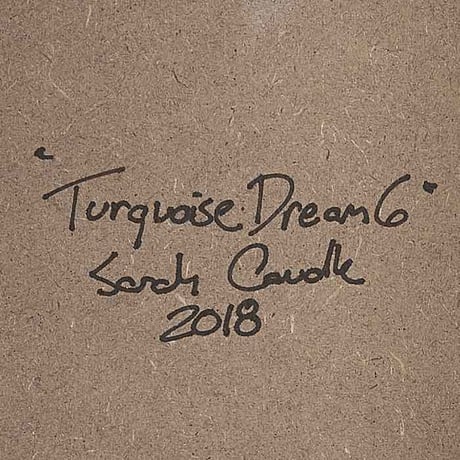 【Sarah Caudleアート】Turquoise Dream 6(原画)直筆サイン入り