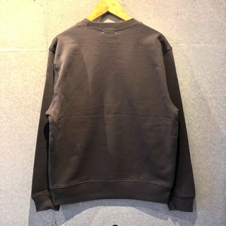 ISLANDER 2022ssクルーネックスウェット『OUTLINE LOGO』（チャコール）