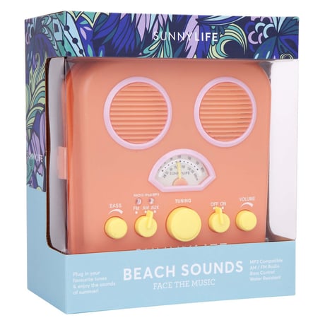 SUNNYLIFE（サニーライフ）BEACH SOUNDS/ビーチステレオスピーカー/ORANGE