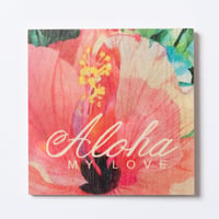 SoHa LIVING/Aloha My Love メッセージロゴプレート看板