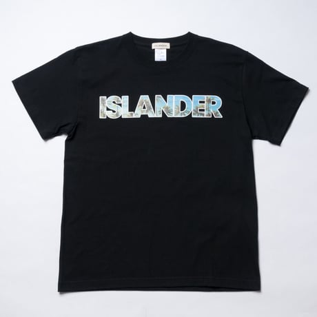 ISLANDER/アイランダー PALM TREE PHOTO Tシャツ/ブラック