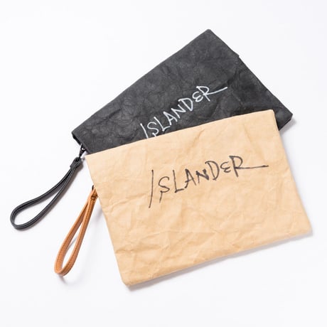 ISLANDER（アイランダー）ペーパークラッチバッグ/ベージュ