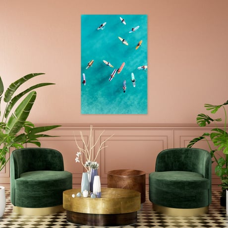 Jess Loiterton × ISLANDER Hawaiian Metal Print Art『The Board Meeting』