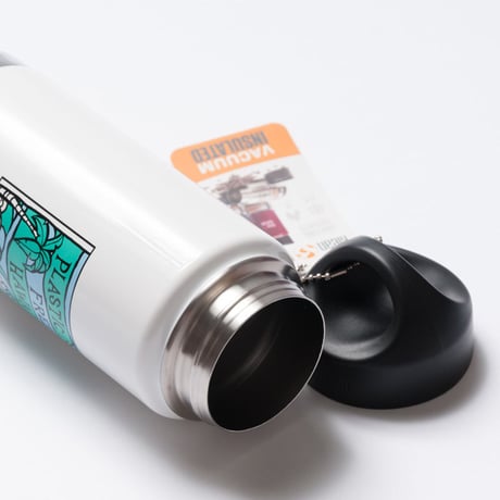 ハワイ限定Heather Brown （ヘザーブラウン）× Plastic Free Hawaii Klean Kanteen 16oz（473ml） Insulated White Bottle