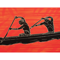【Eduardo Bolioli エドゥアルド・ボリオリ】マットプリントアート 『Canoe』11×14（直筆サイン入り）