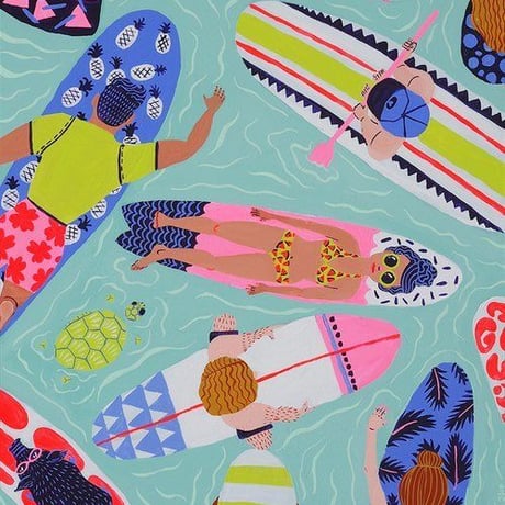 【Kim Sielbeck キム・シルベック】デジタルプリントアート Waiting Game 11×14