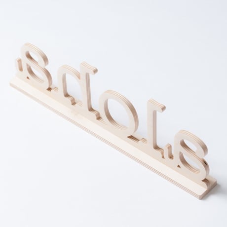 SoHa LIVING/Aloha Natural Birch Plaque  メッセージロゴウッドスタンド/L
