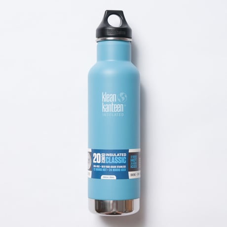 Heather Brown × Plastic Free Hawaii Klean Kanteen 20oz（592ml）Classic Vacuum Insulated with Loop Cap