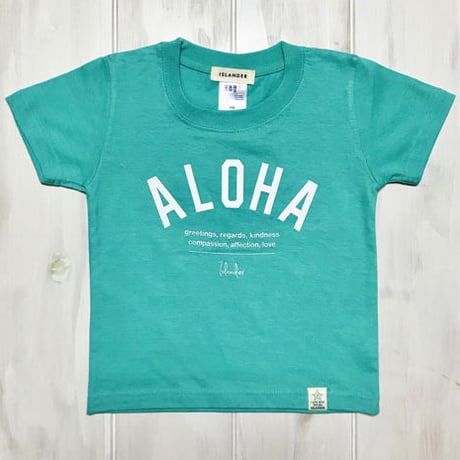 ISLANDER/アイランダー 『 ALOHA 』 キッズTシャツ/ラニカイブルー