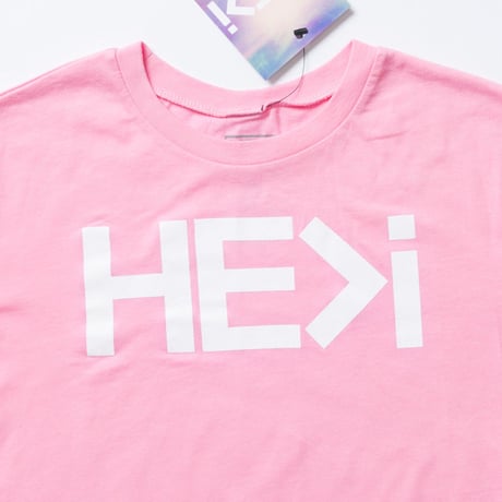 HE＞i（ヒー）Tシャツ KID'S LOGO TEE（BUBBLEGU）XL18