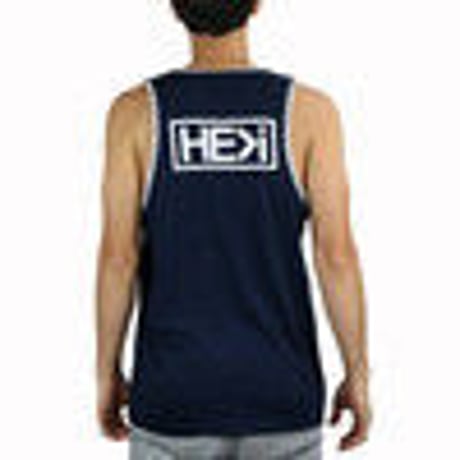 HE＞i（ヒー）タンクトップ　BADGE TANK（ネイビー）S