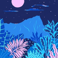 【Kim Sielbeck キム・シルベック】デジタルプリントアート Blue Hawaii V 11×14