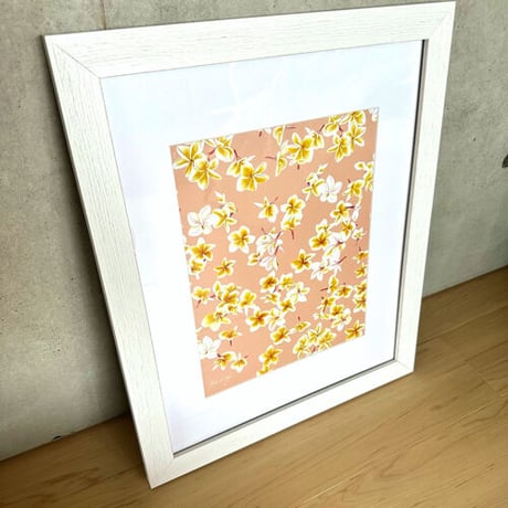 ALOHA DE MELE by JT OJERIO 『MELIA FALLS 1』《Matted Prints》額付き：Lサイズ