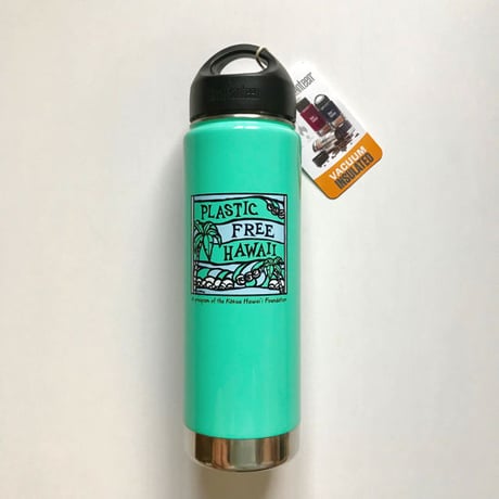 Heather Brown （ヘザーブラウン）× Plastic Free Hawaii Klean Kanteen 20oz（592ml） Insulated Turquoise Bottle