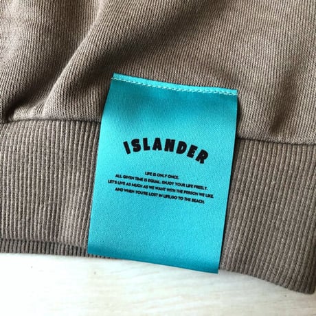 ISLANDERボア切替ビッグシルエットキッズトレーナー/スウェット（グレイッシュベージュ）