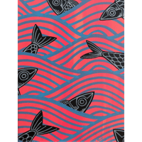 【Eduardo Bolioli エドゥアルド・ボリオリ】マットプリントアート 『Plenty fish in the sea』11×14（直筆サイン入り）