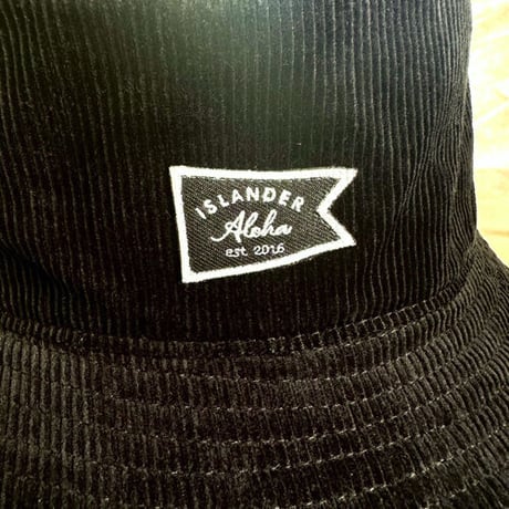 ISLANDER FLAG LOGOコーデュロイバケットハット