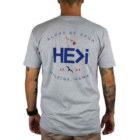 HE＞i（ヒー）Tシャツ GARAGE TEE（ヘザーグレー）S