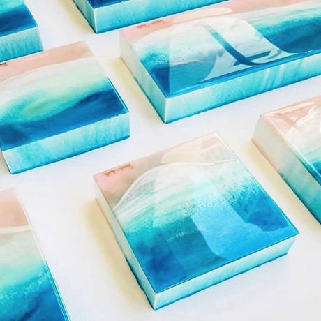 【Sarah Caudleアート】Peaceful Sea 5(原画)直筆サイン入り