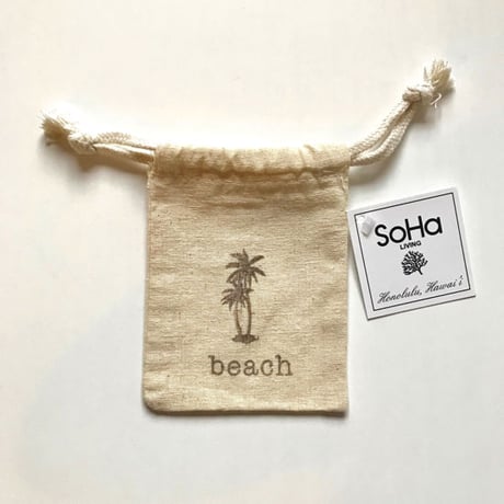 SoHa LIVING/Asst. Small Pouches『beach』/巾着袋/S