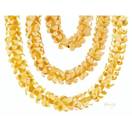 ALOHA DE MELE by JT OJERIO 『LEI ERS』《Matted Prints》額付き：Lサイズ
