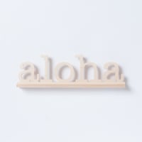 SoHa LIVING/Aloha Natural Birch Plaque  メッセージロゴウッドスタンド/M
