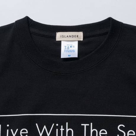 ISLANDER/アイランダー 『 I Live With The Sea 』 Tシャツ/ブラック