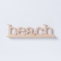 SoHa LIVING/Beach Natural Birch Plaque  メッセージロゴウッドスタンド/M