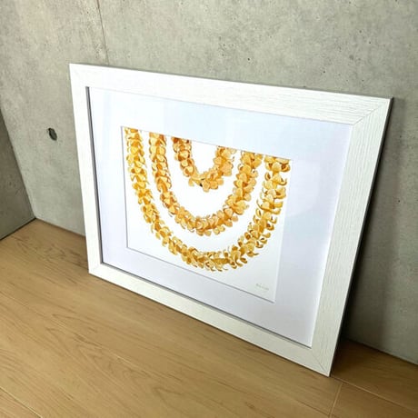 ALOHA DE MELE by JT OJERIO 『LEI ERS』《Matted Prints》額付き：Lサイズ