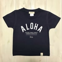 ISLANDER/アイランダー 『 ALOHA 』 キッズTシャツ/ネイビー