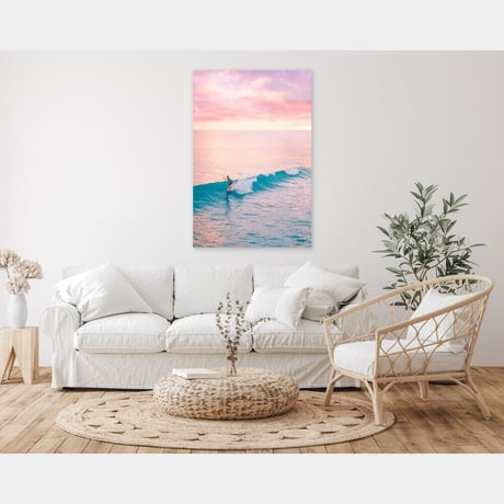 Jess Loiterton × ISLANDER Hawaiian Metal Print Art『Wave Slides』