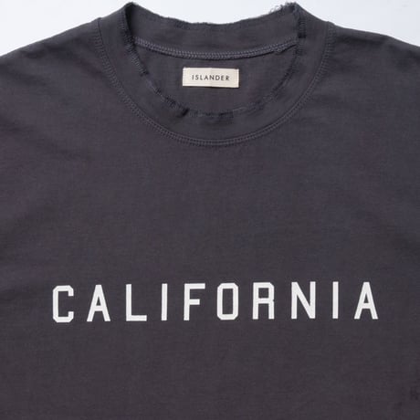 ISLANDER/アイランダー CALIFORNIA/カリフォルニア ビッグシルエット ロゴTシャツ/ライトブラック