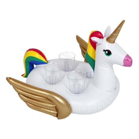 SUNNYLIFE（サニーライフ）ユニコーンドリンクホルダー/浮き輪/INFLATABLE DRINK HOLDER UNICORN