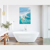 Jess Loiterton × ISLANDER Hawaiian Metal Print Art『Waimea Bay Party Wave』