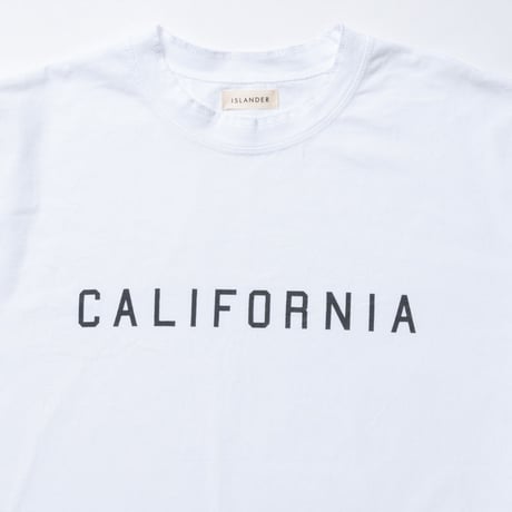 ISLANDER/アイランダー CALIFORNIA/カリフォルニア ビッグシルエット ロゴTシャツ/オフホワイト