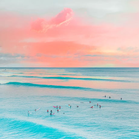 Jess Loiterton × ISLANDER Hawaiian Metal Print Art『Isn't She Lovely..』