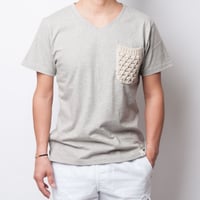 ISLANDER/アイランダー オリジナルVネックポケットTシャツ（グレー）