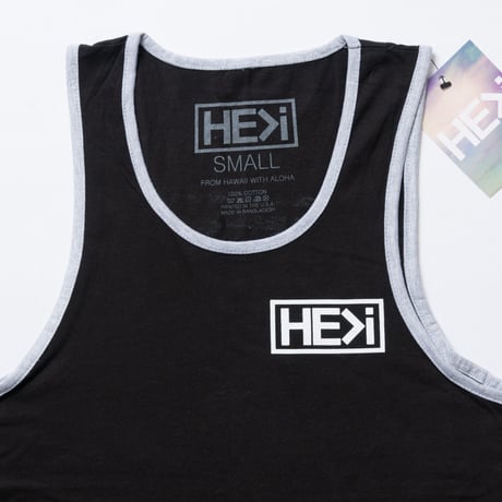 HE＞i（ヒー）タンクトップ　BADGE TANK（ブラック）S