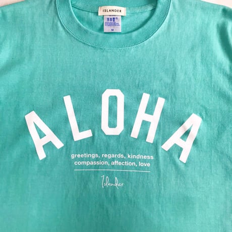 ISLANDER/アイランダー 『 ALOHA 』 Tシャツ/ラニカイブルー