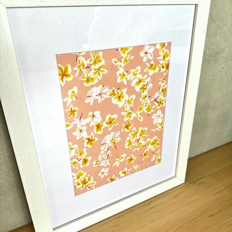 ALOHA DE MELE by JT OJERIO 『MELIA FALLS 2』《Matted Prints》額付き：Lサイズ