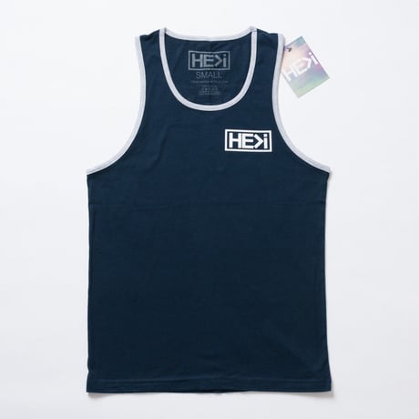 HE＞i（ヒー）タンクトップ　BADGE TANK（ネイビー）S