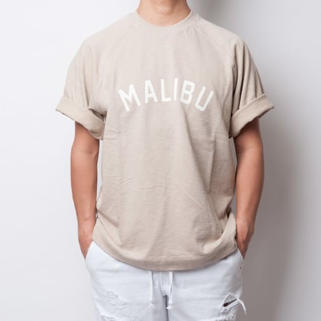 ISLANDER/アイランダー MALIBU SWEAT BIG TEE/マリブスウェットビッグシルエットTシャツ（ライトカーキ）