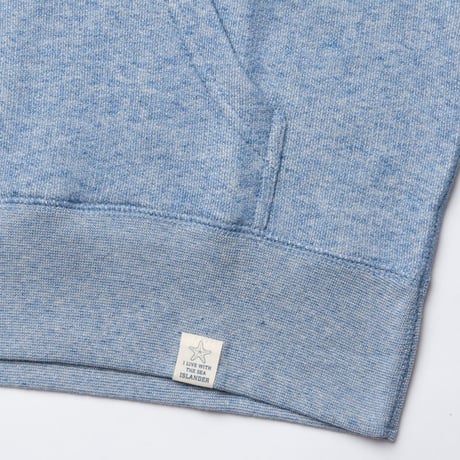 ISLANDER/アイランダー ロゴスウェットプルオーバーパーカー/ヴィンテージヘザーブルー