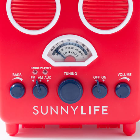 SUNNYLIFE（サニーライフ）BEACH SOUNDS/ビーチステレオスピーカー/Red