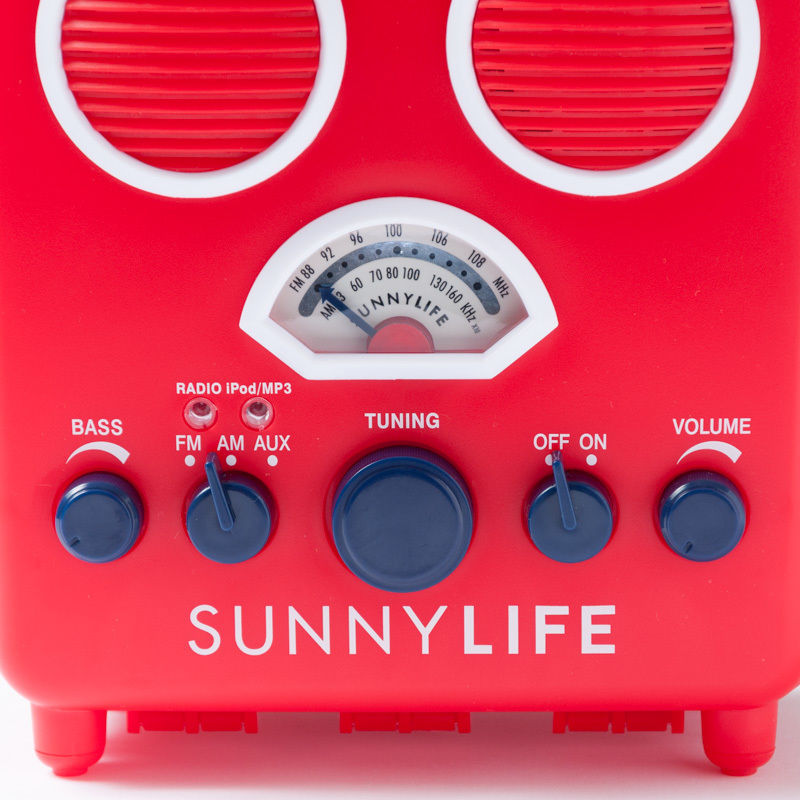 SUNNYLIFE（サニーライフ）ビーチステレオスピーカー/赤