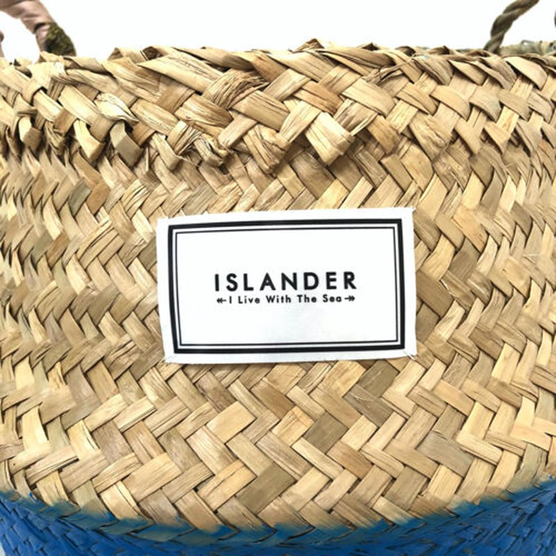 ISLANDER シーグラスバスケット/カゴバッグ（スカイブルー） | ISLANDER