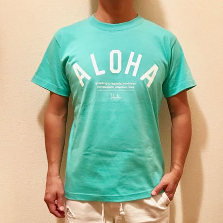 ISLANDER/アイランダー 『 ALOHA 』 Tシャツ/ラニカイブルー